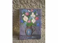 desen în ulei pe carton