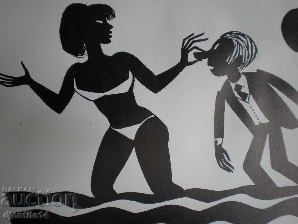 Auction Pencil, cartoon, ink Auction Pencil, cartoon, ink