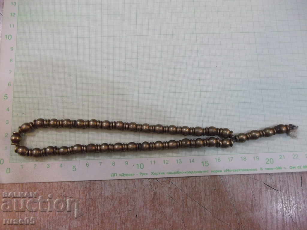 33 pieces of rosary. bronze grains - 76.56 gr.