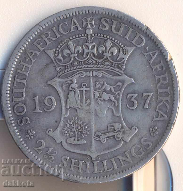 South Africa 2 1/2 Shillings 1937, Silver 800, 14 g