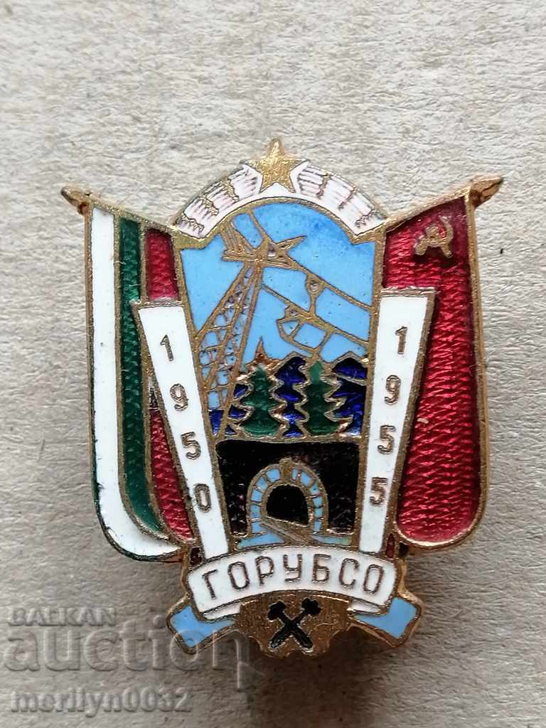 Badge GORUBSO 1950-55 year badge