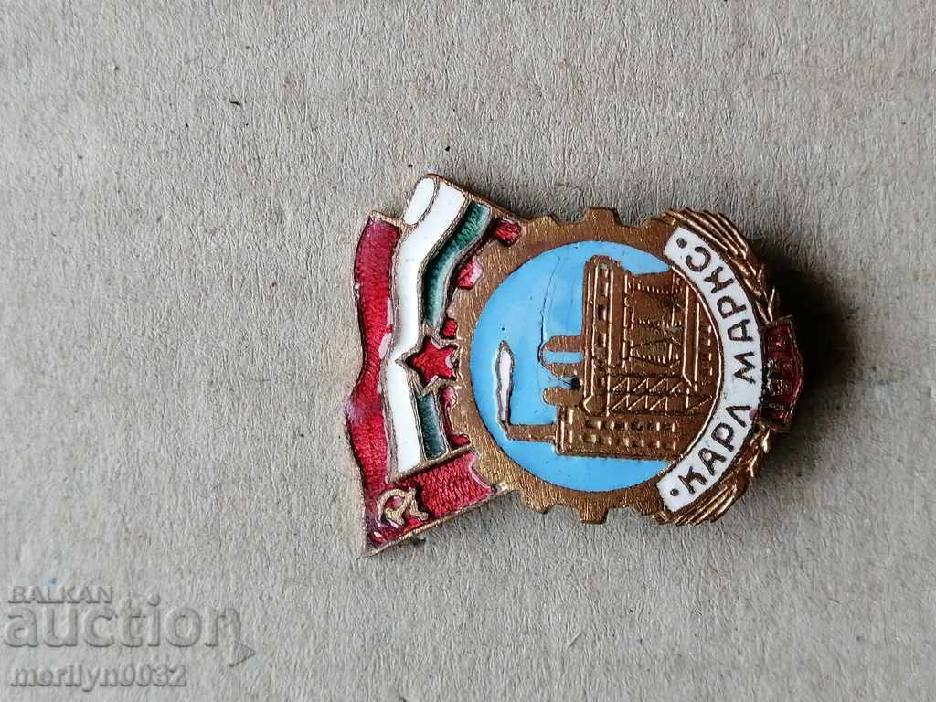 Karl Marx Factory Badge 1954 Badge Badge - 6