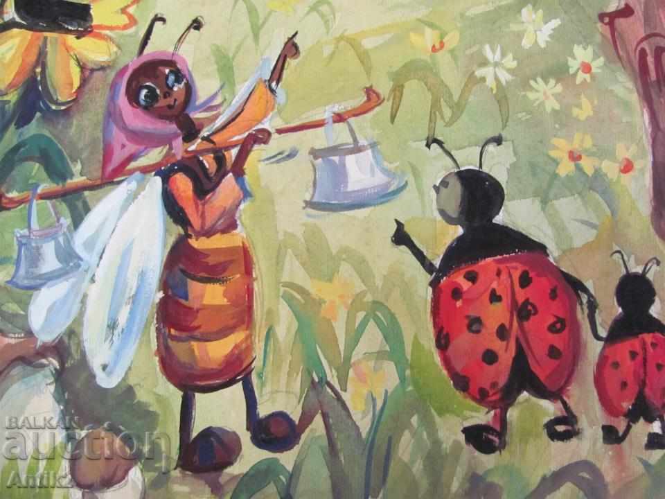 Star Original Watercolor by artist Vadim Lazarkevich with price 650.00 BGN | € 332.34 Star Original Watercolor by artist Vadim Lazarkevich with price 650.00 BGN | € 332.34