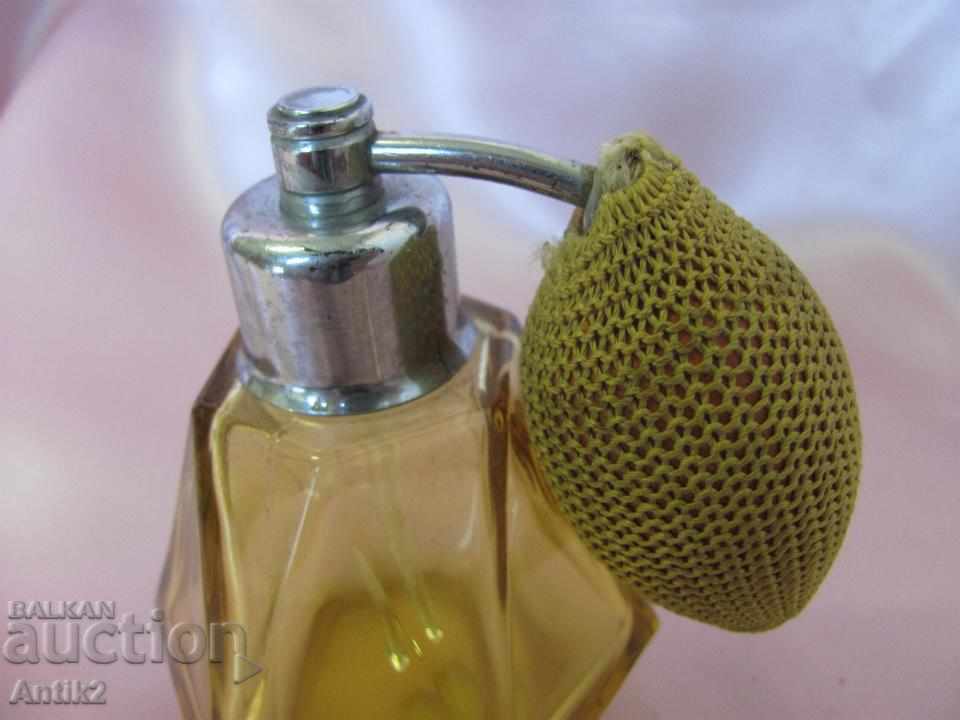 Auction  Old Crystal Bottle for perfume Czechoslovakia