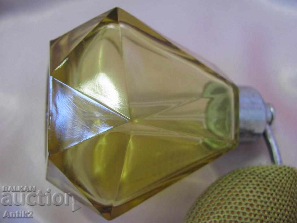 Delivery of Old Crystal Bottle for perfume Czechoslovakia