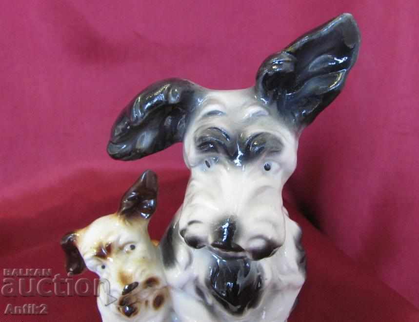 Old Porcelain Figure - Dogs - 6