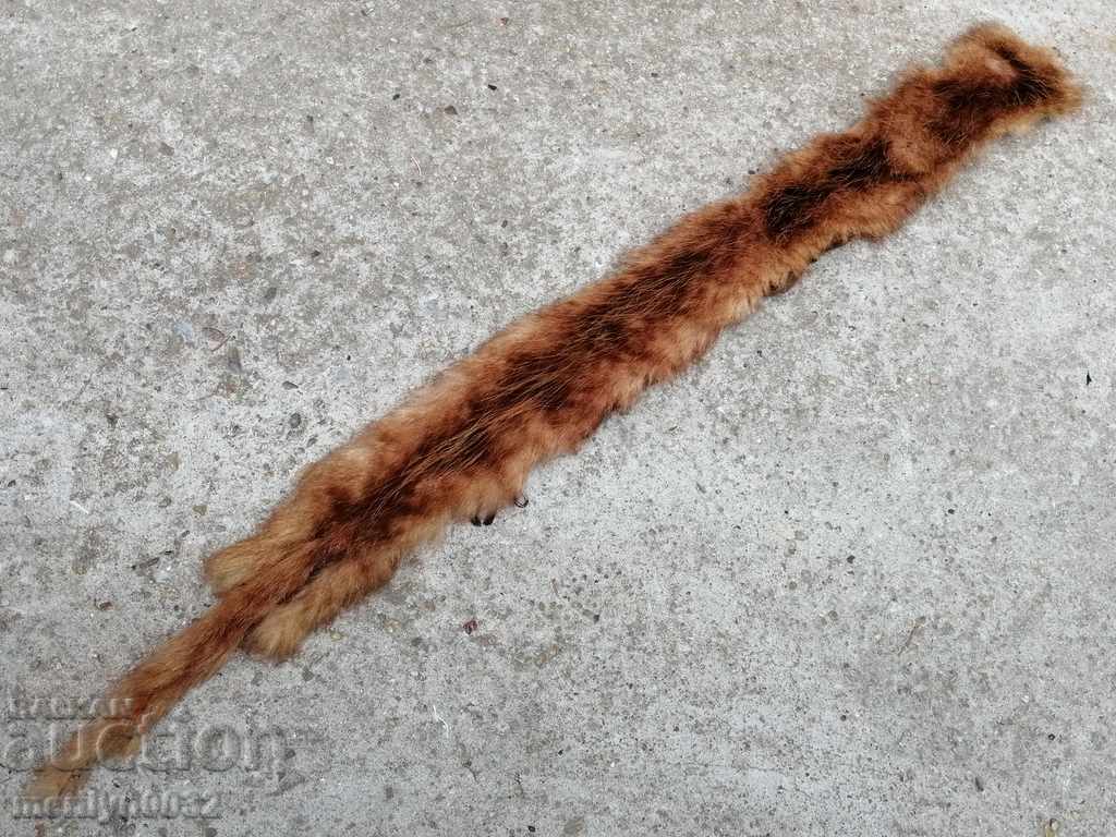 Яка от кожа на норка за дамско палто самур - 7