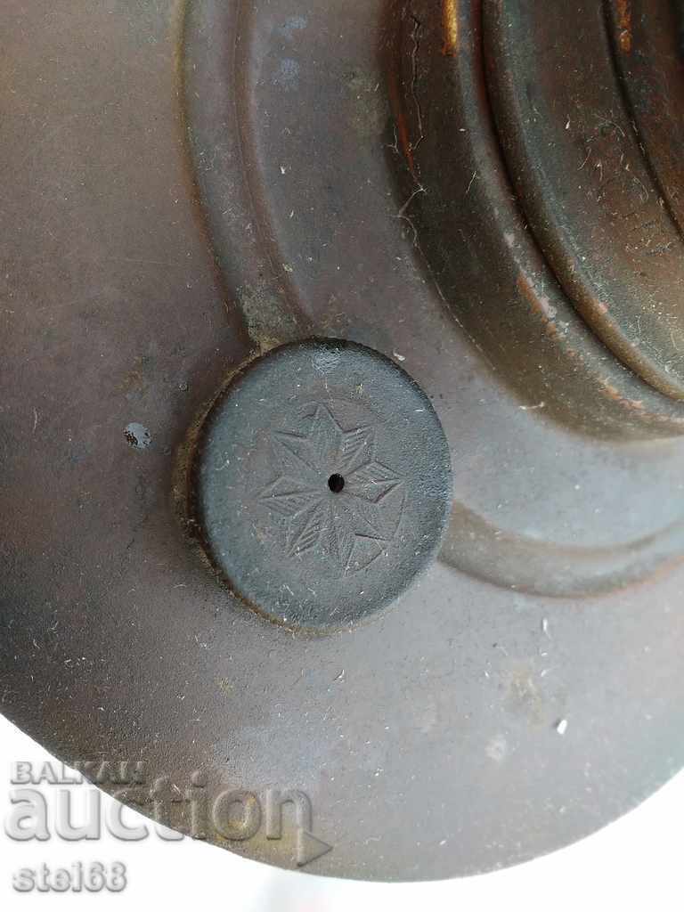 OLD BRONZE GAS LAMP-- HASAG - 7 OLD BRONZE GAS LAMP-- HASAG - 7