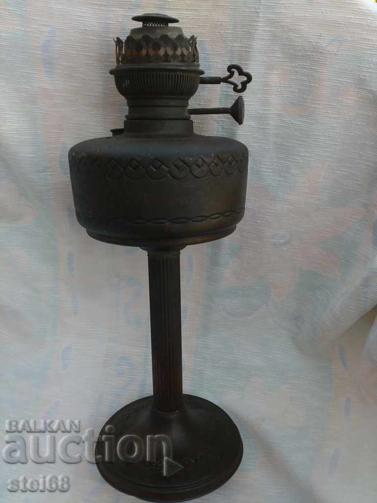OLD BRONZE GAS LAMP-- HASAG