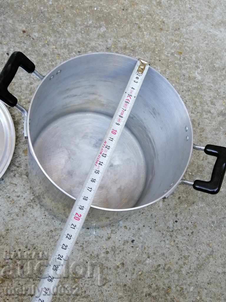 Auction Old aluminum pot with lid NEW Auction Old aluminum pot with lid NEW