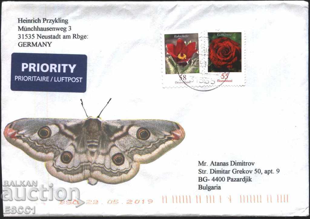 Ταξίδεψα φάκελο με γραμματόσημα Χλωρίδα Λουλούδια από τη Γερμανία