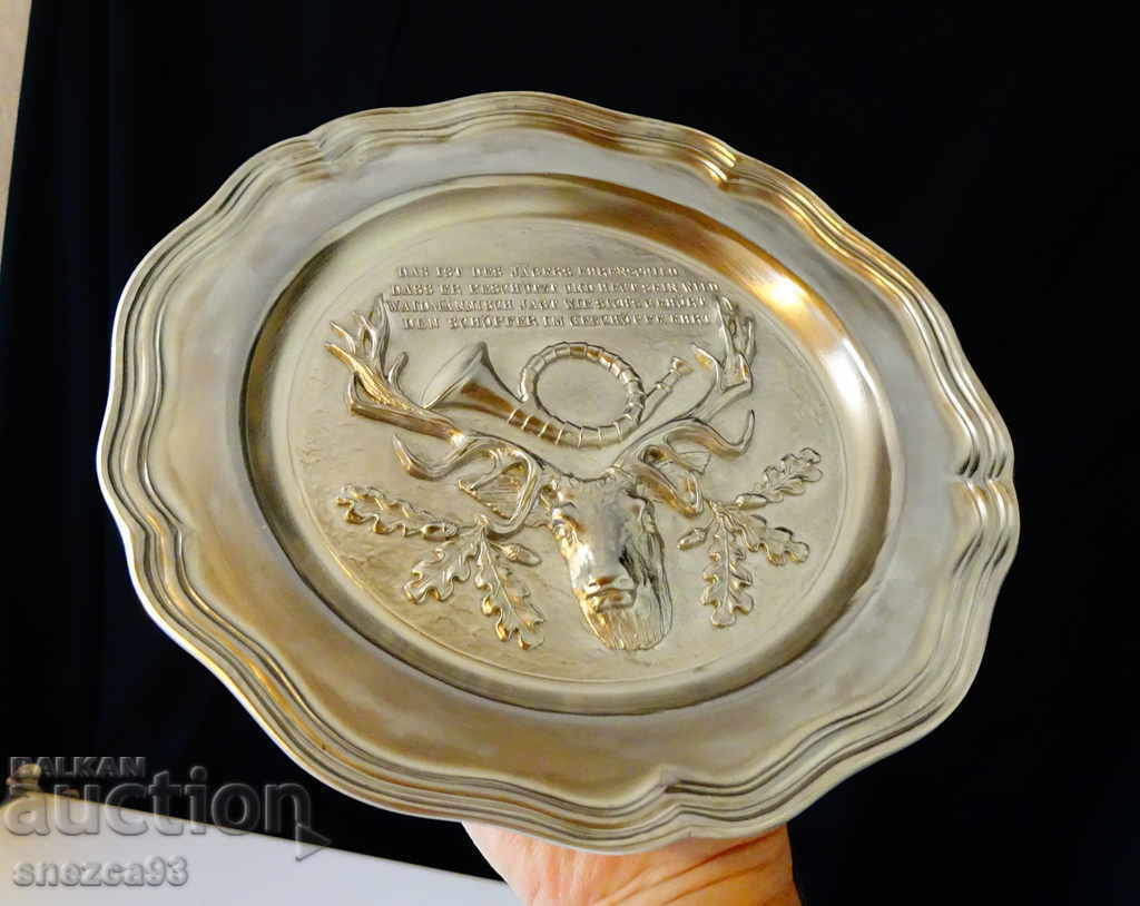 Clay plate, panel Head of a Deer, hunting horn with price 29.00 BGN | € 14.83 Clay plate, panel Head of a Deer, hunting horn with price 29.00 BGN | € 14.83