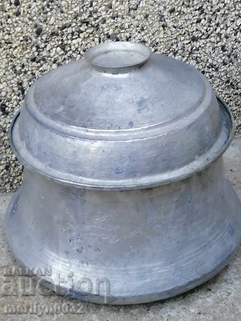 Copper pot with lid engraving 1901g copper copper vessel boiler - 6 Copper pot with lid engraving 1901g copper copper vessel boiler - 6