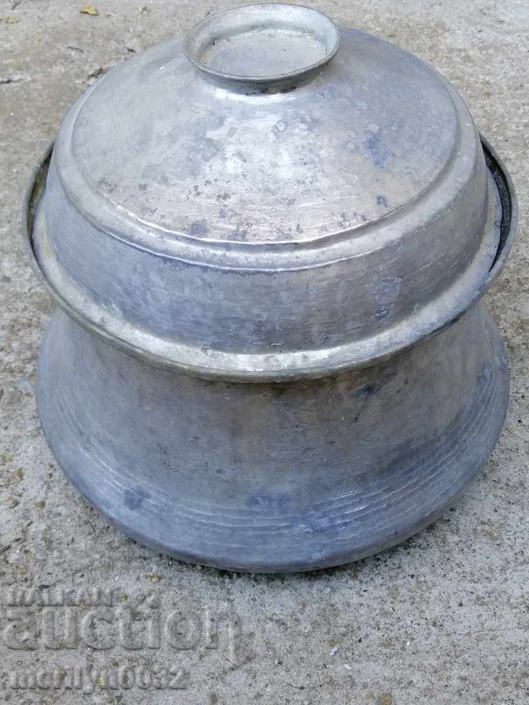 Copper pot with lid engraving 1901g copper copper vessel boiler - 7 Copper pot with lid engraving 1901g copper copper vessel boiler - 7