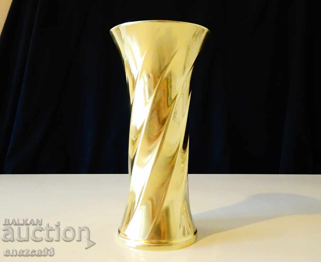 German brass napkin, vase.