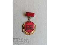 Нагръден знак Държавен и Народен контрол медал бадж значка
