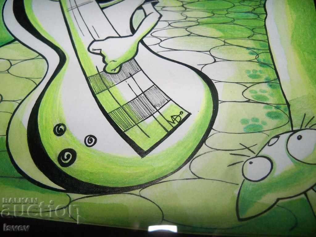 Παράδοση Μια ενδιαφέρουσα εικόνα κόμικ στυλ - εικονογράφηση Παράδοση Μια ενδιαφέρουσα εικόνα κόμικ στυλ - εικονογράφηση