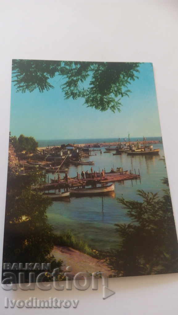 Пощенска картичка Несебър Пристанището