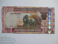 Rwanda 5000 Francs 2004 Pick 33 Ref 1055