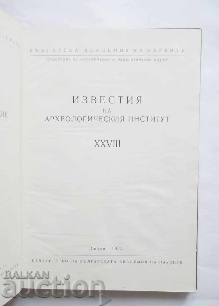 Archeological Institute News. Volume 28 1965