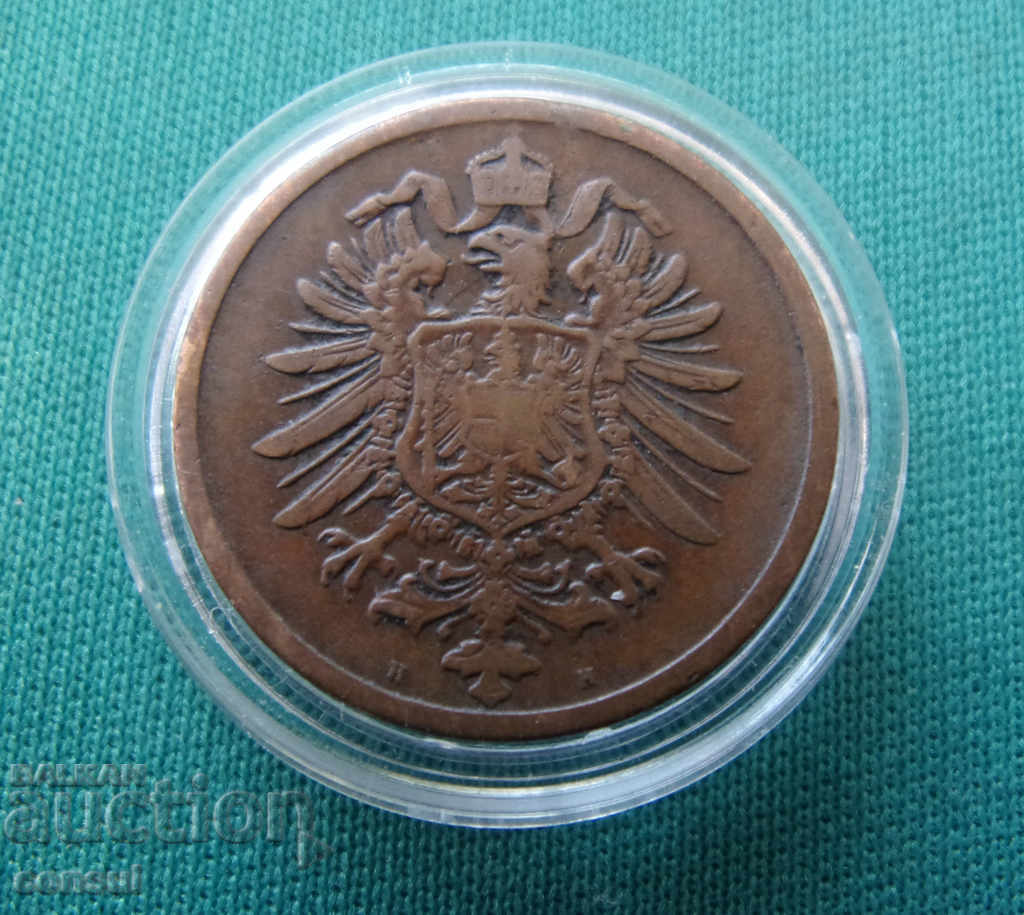 Germania Reich 2 Pfenig 1876 N Rare cu preț € 6.14 | 12.01 BGN