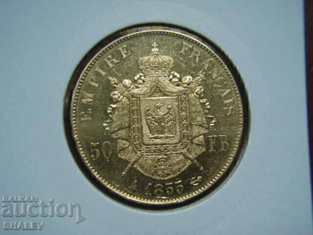 Доставка на 50 Francs 1855 A France (50 франка Франция) - AU (злато)