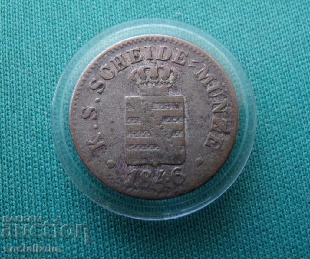 Saxonia 1 Gros 10 Pfennig 1846 F Argint Foarte rar cu preț € 16.36 | 32.00 BGN