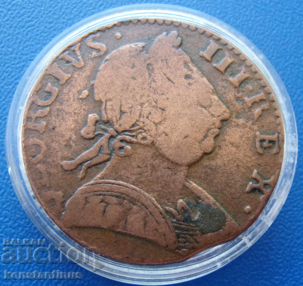 Anglia ½ Penny 1775 Rare cu preț € 15.34 | 30.00 BGN