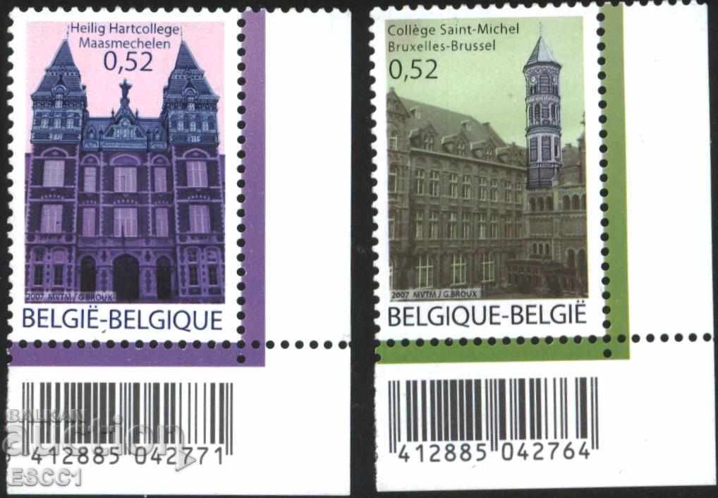 Чисти марки Архитектура 2007 от Белгия