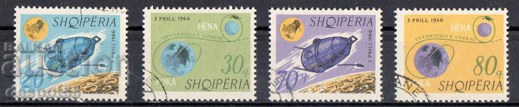 1966. Albania. Moon-10 satellite.