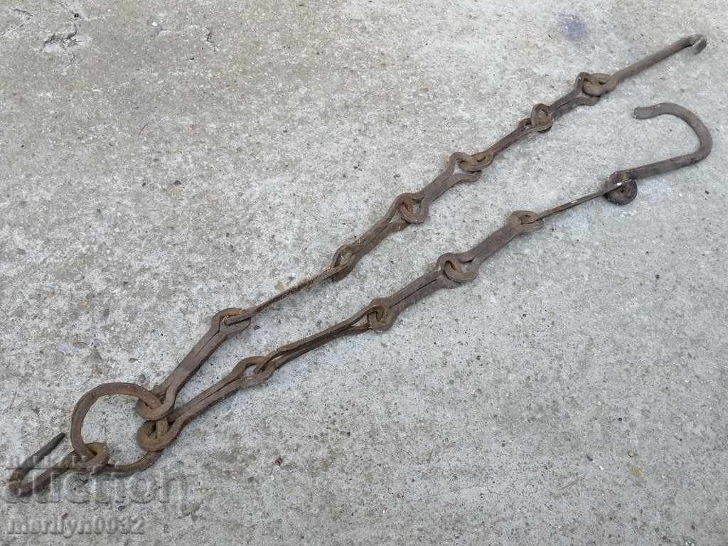 Vatra veche lanț forjat, fier forjat, cârlig de lanț - 5 Vatra veche lanț forjat, fier forjat, cârlig de lanț - 5