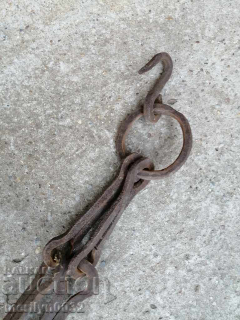 Vatra veche lanț forjat, fier forjat, cârlig de lanț - 7 Vatra veche lanț forjat, fier forjat, cârlig de lanț - 7