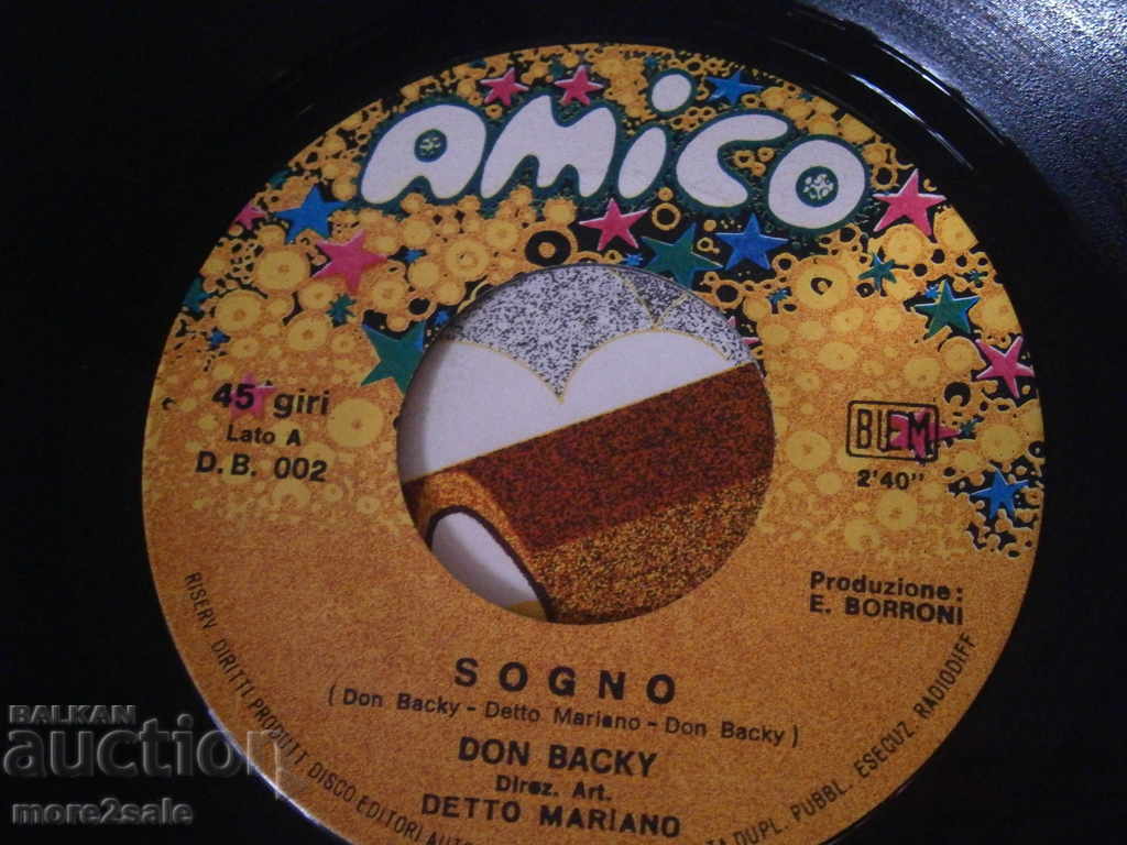 DON BACKY - SAMBA / SOGNO - small plate - AMICO - 5 DON BACKY - SAMBA / SOGNO - small plate - AMICO - 5