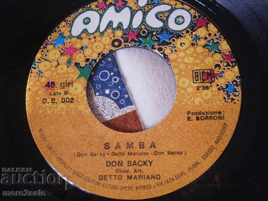 DON BACKY - SAMBA / SOGNO - small plate - AMICO - 6 DON BACKY - SAMBA / SOGNO - small plate - AMICO - 6