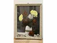 . EARLY SOTS PHOTOGRAPHY PAINTING Still life FRAME GLASS