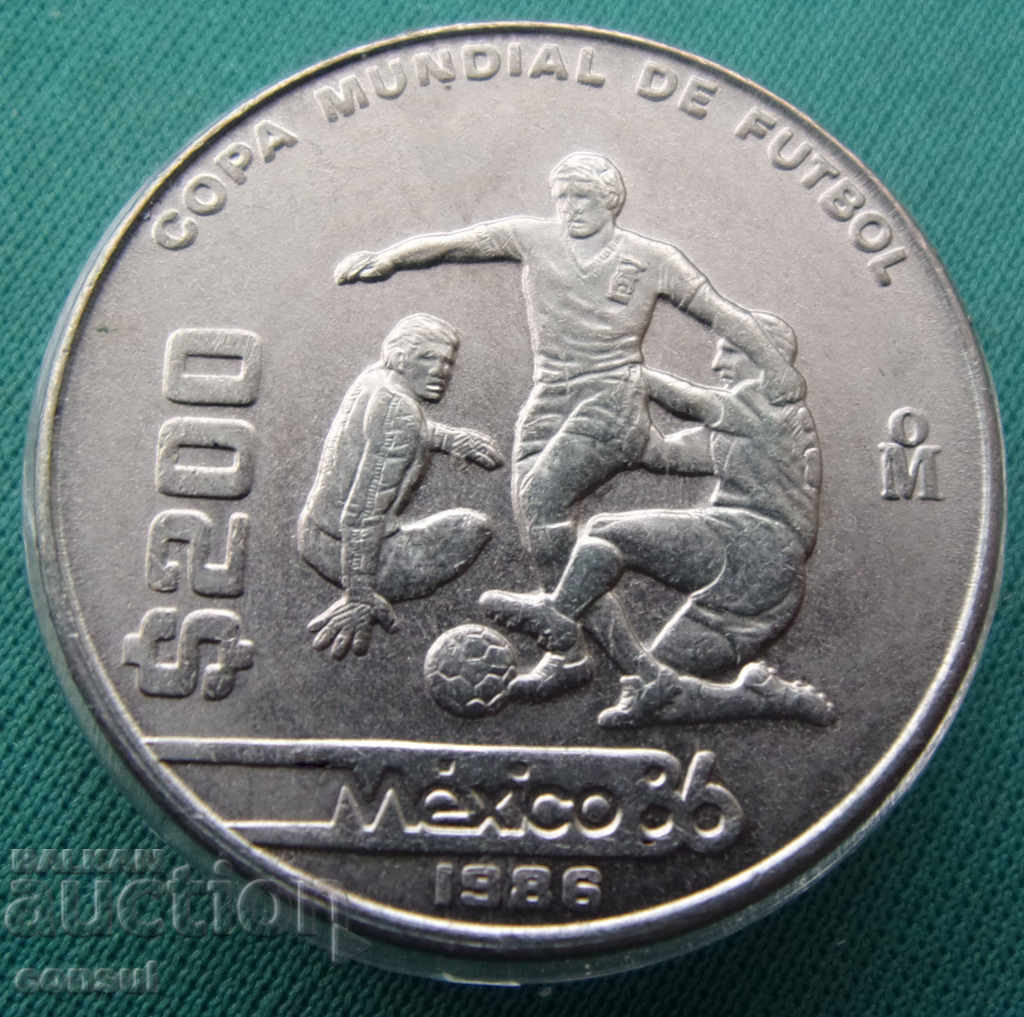 Mexico 200 Pesos 1986 Rare