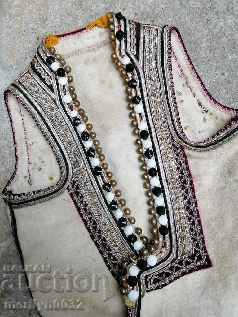 Auction EMBROIDERED Macedonian bodice from costume embroidery tinsel vest bodice Auction EMBROIDERED Macedonian bodice from costume embroidery tinsel vest bodice