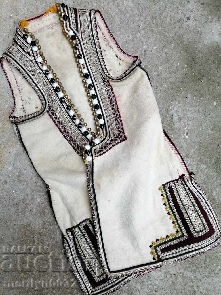 EMBROIDERED Macedonian vest of embroidered shawl embroidered braid