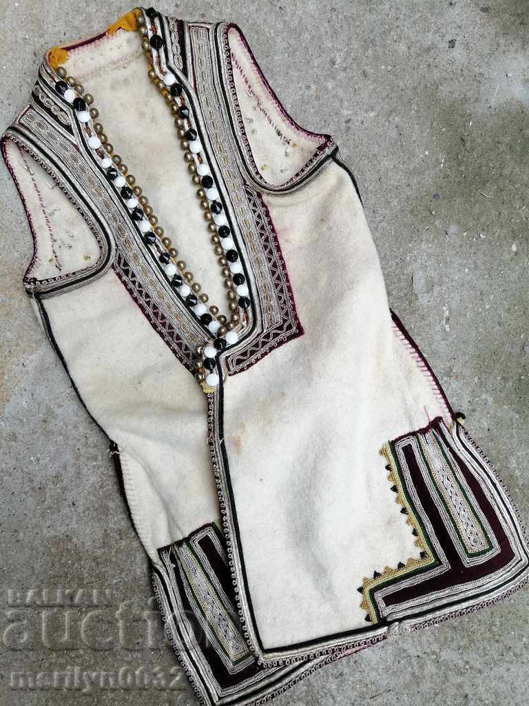 EMBROIDERED Macedonian bodice from costume embroidery tinsel vest bodice