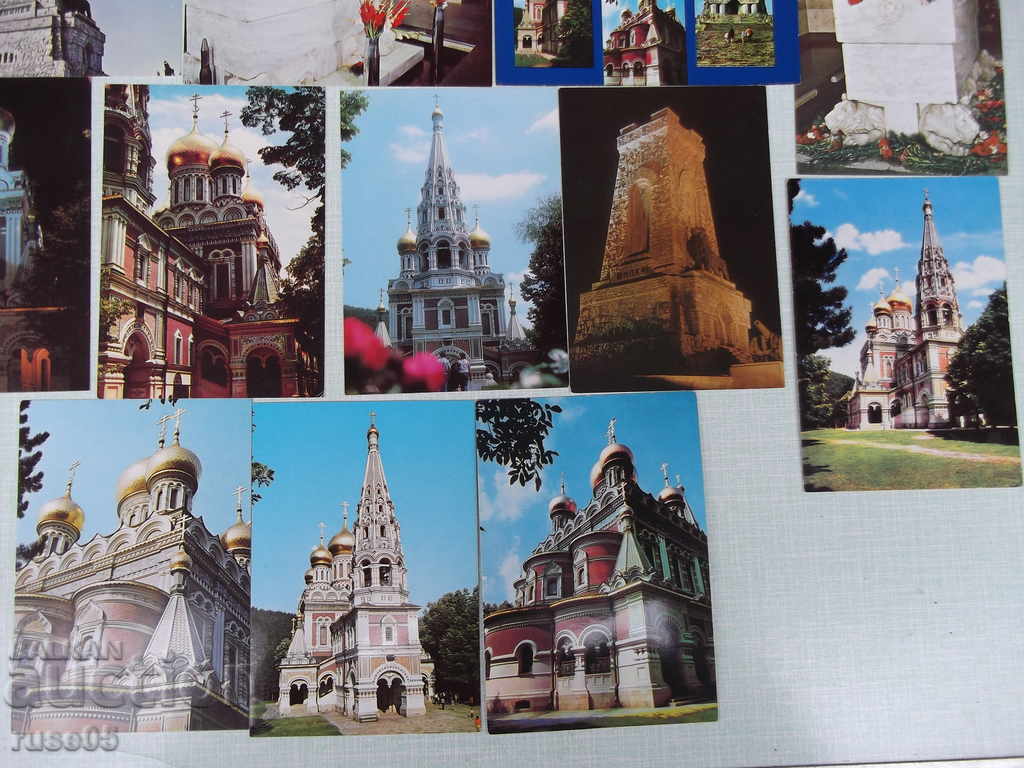 Delivery of Lot of 16 pcs. Bulgarian postcards and a slip Delivery of Lot of 16 pcs. Bulgarian postcards and a slip