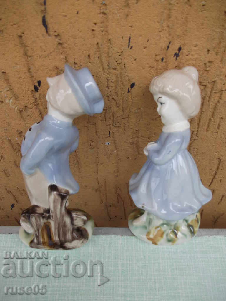 Lot of 2 pcs. porcelain figures "boy and girl" with price 50.00 BGN | € 25.56