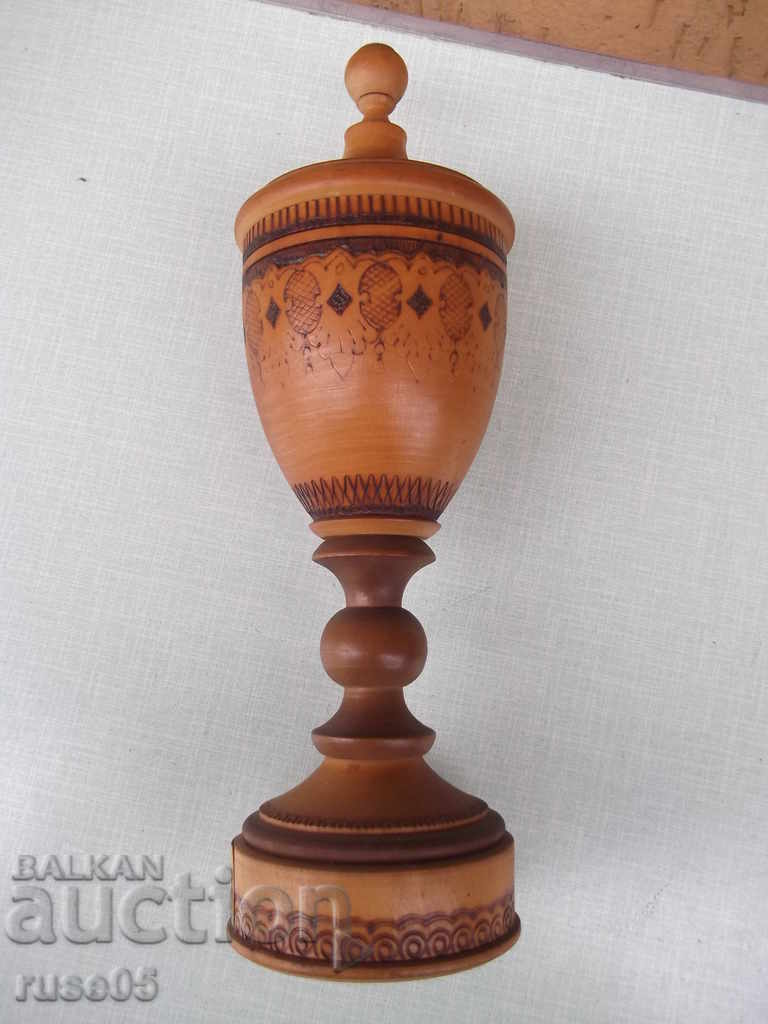 Cup of wooden "OS of BSFS-Ob of OF-football-KSK-I place-1984". - 7 Cup of wooden "OS of BSFS-Ob of OF-football-KSK-I place-1984". - 7