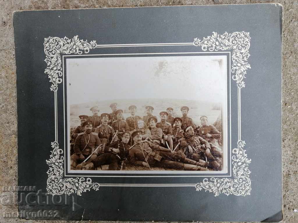 Στρατιωτική Φωτογραφία Ομάδα Πορτρέτο Πρώτο WW1 WWI