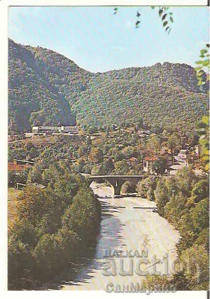 Κάρτα Βουλγαρία Srednogortsi χωριό Smolyan River Arda *