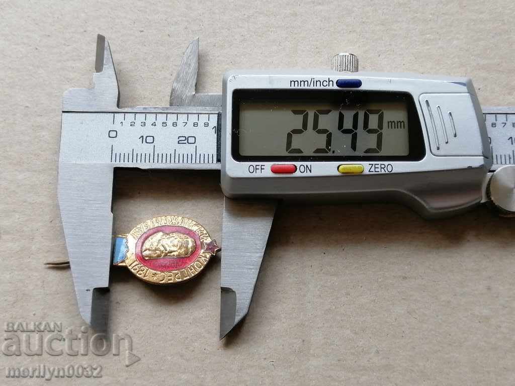 Buzludzha Congress Medal Badge Badge - 5 Buzludzha Congress Medal Badge Badge - 5