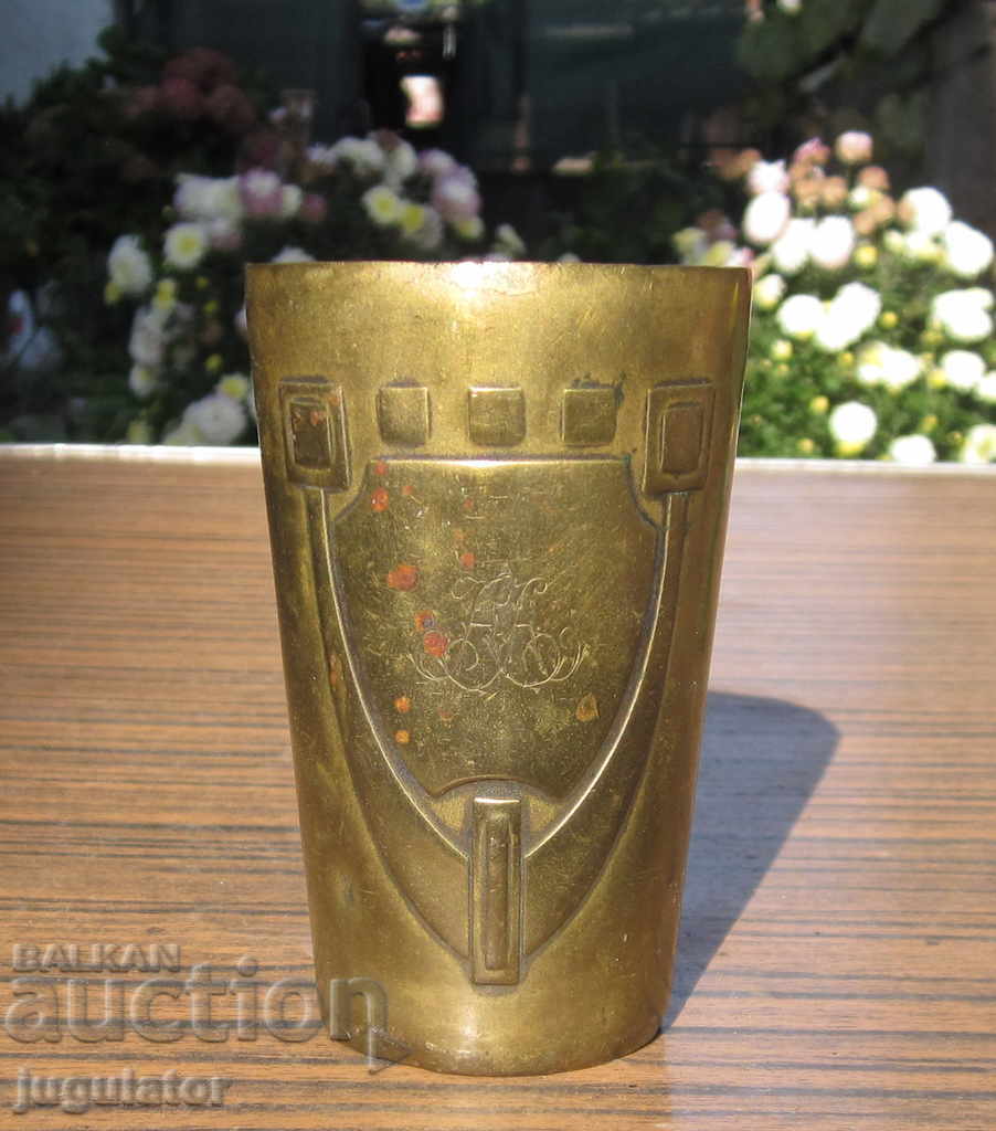 Арт Нуво стара Старинна Германска чаша WMF с орнаменти
