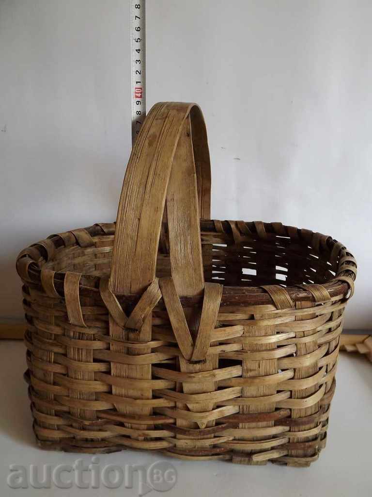 . OLD AUTHENTIC WOVEN BASKET