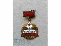 Breastplate Model railroad enamel medal badge