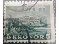 Швеция стара марка с печат