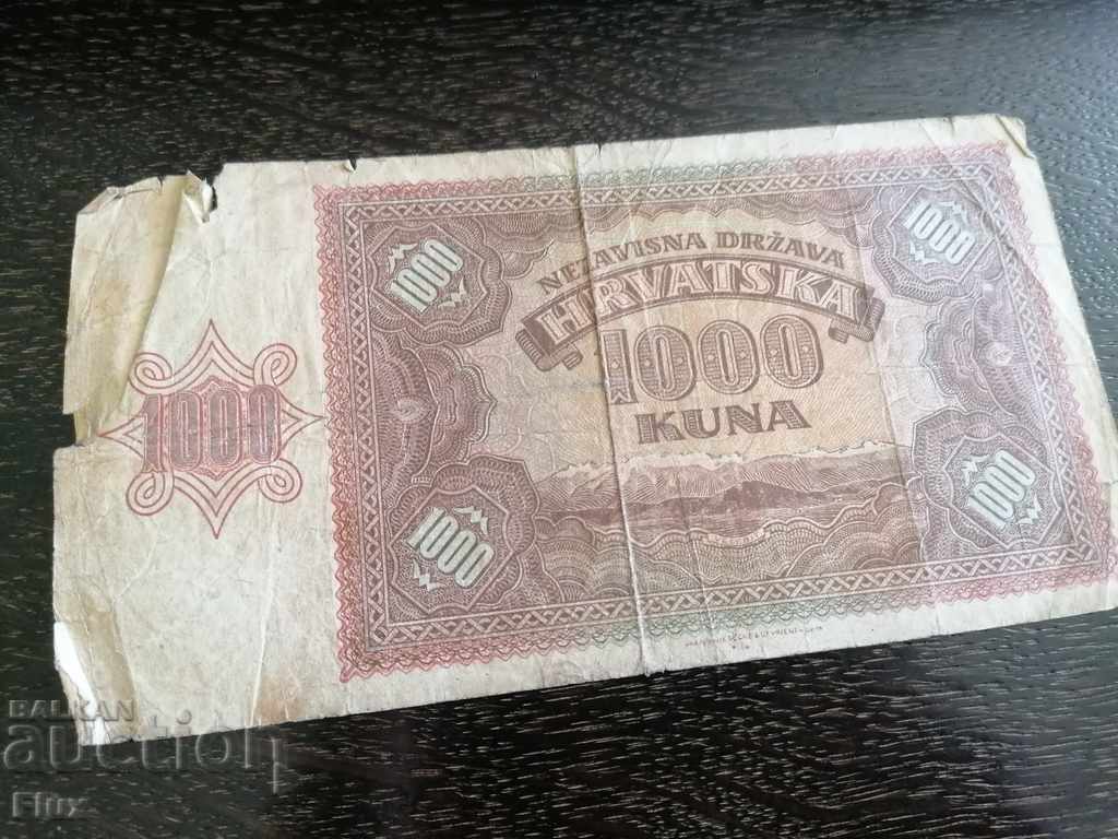 Τραπεζογραμμάτιο - Κροατία - 1000 kuna 1941 με τιμή 12.00 BGN | € 6.14 Τραπεζογραμμάτιο - Κροατία - 1000 kuna 1941 με τιμή 12.00 BGN | € 6.14